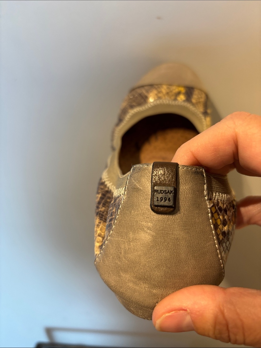 Rudsak Snakeskin Leather Ballet Shoe - Picture 9 of 11